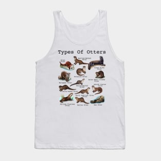 Otters Sea Otter Giant Otter Educational Animal Tank Top